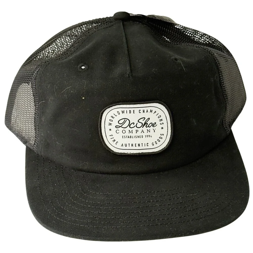 DC Shoes Snapback Hat – Black,‎ Logo, Snapback, Unisex Cap Streetwear